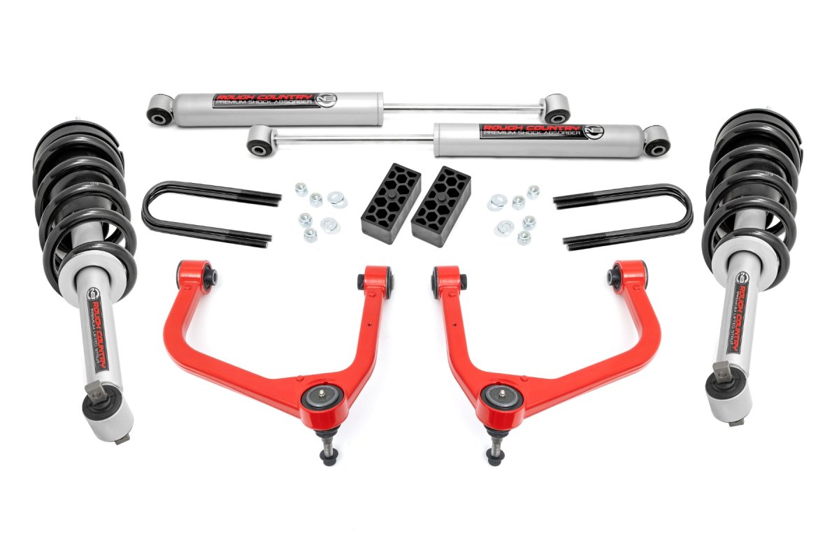 Chevrolet Silverado 1500 Suspension Lift Kit - Rough Country - 3.5 Inch Lift | N3 Struts | Rear Mono Leaf - 2025+